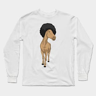 Horse Afro Long Sleeve T-Shirt